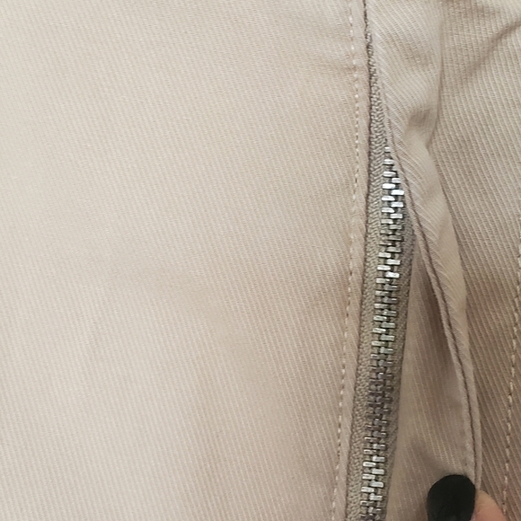 Gap Straight Up Khakis Tan Straight Tapered Leg High Rise Stretch Cropped Size 6 - Picture 6 of 11